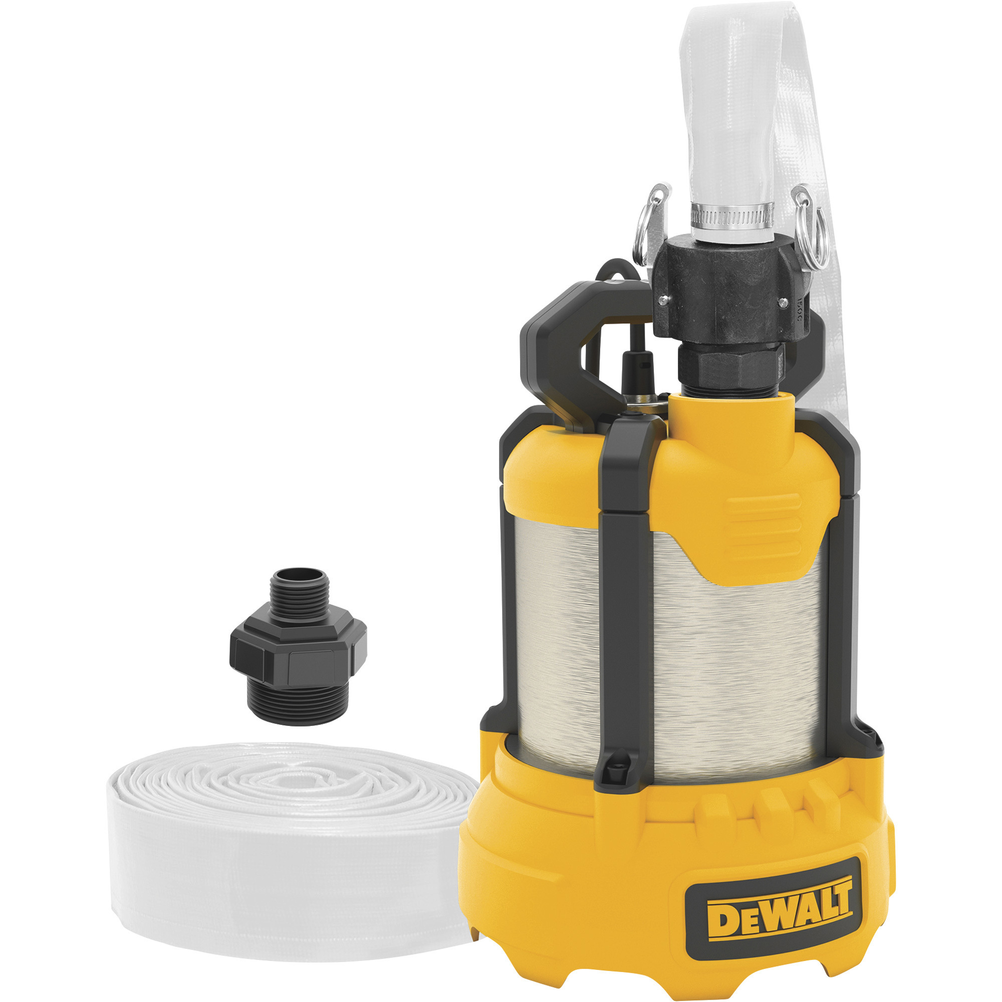 DEWALT Submersible Utility Water Pump Kit, 3480 GPH, 1/3 HP, 25ft. Hose, Model# DXWP61379